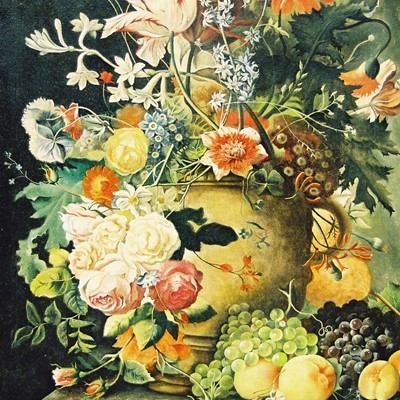 olio su tela, copia da J. W. Huysum 1730